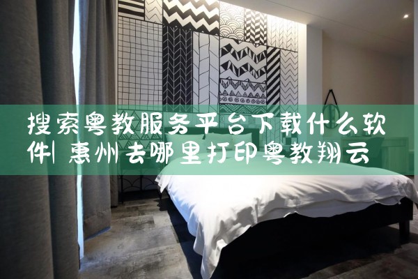 搜索粤教服务平台下载什么软件