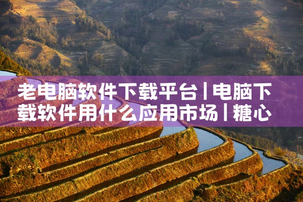 老电脑软件下载平台|糖心Vlog